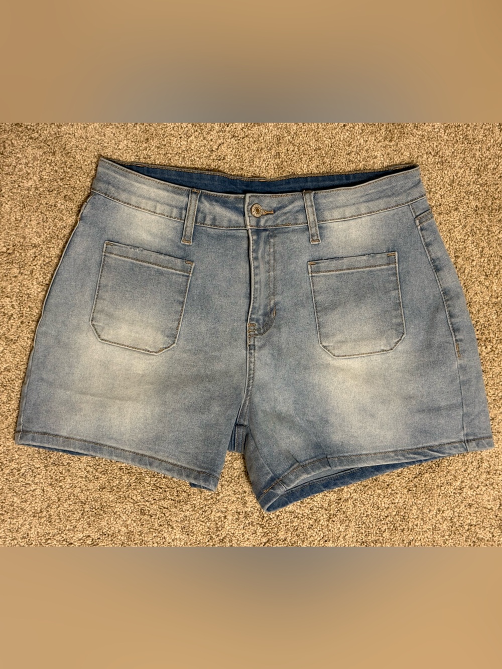 Light Wash Denim Shorts